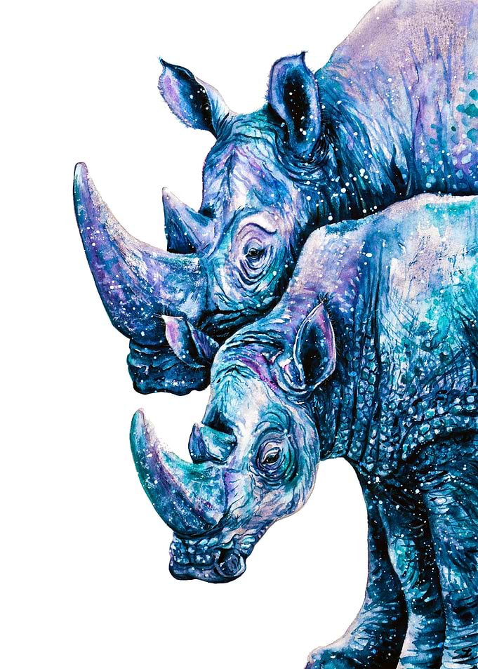 Rhinoceros Couple