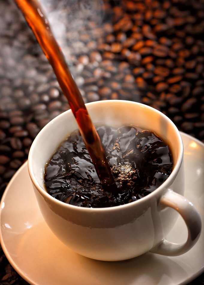 pouring coffee