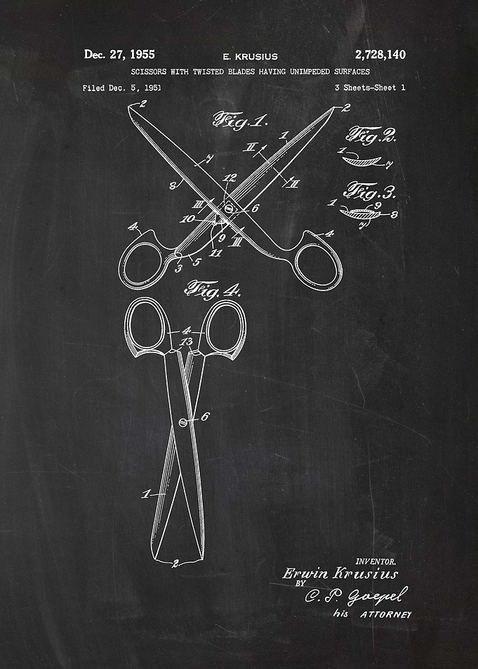 1951 Scissors with Twisted
