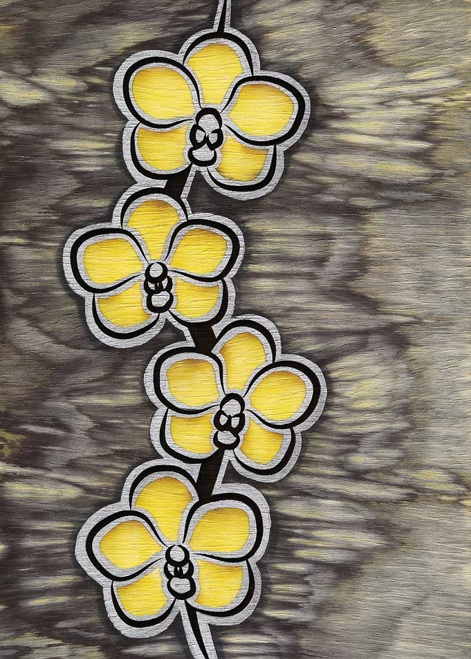 Yellow Grey Orchid