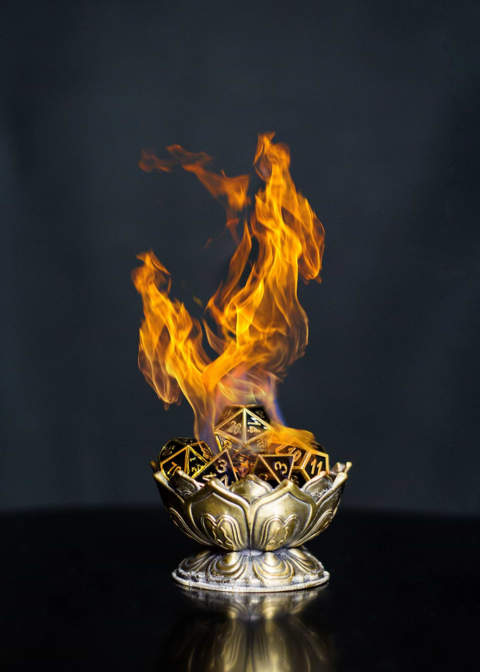 Lotus Fire Golden Dice