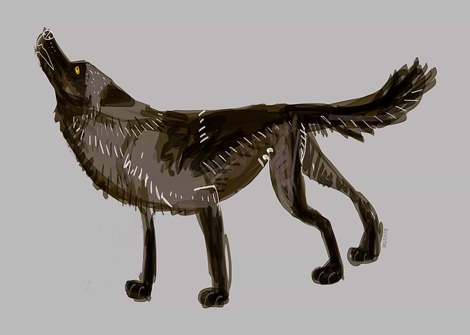 Totem Yukon Wolf