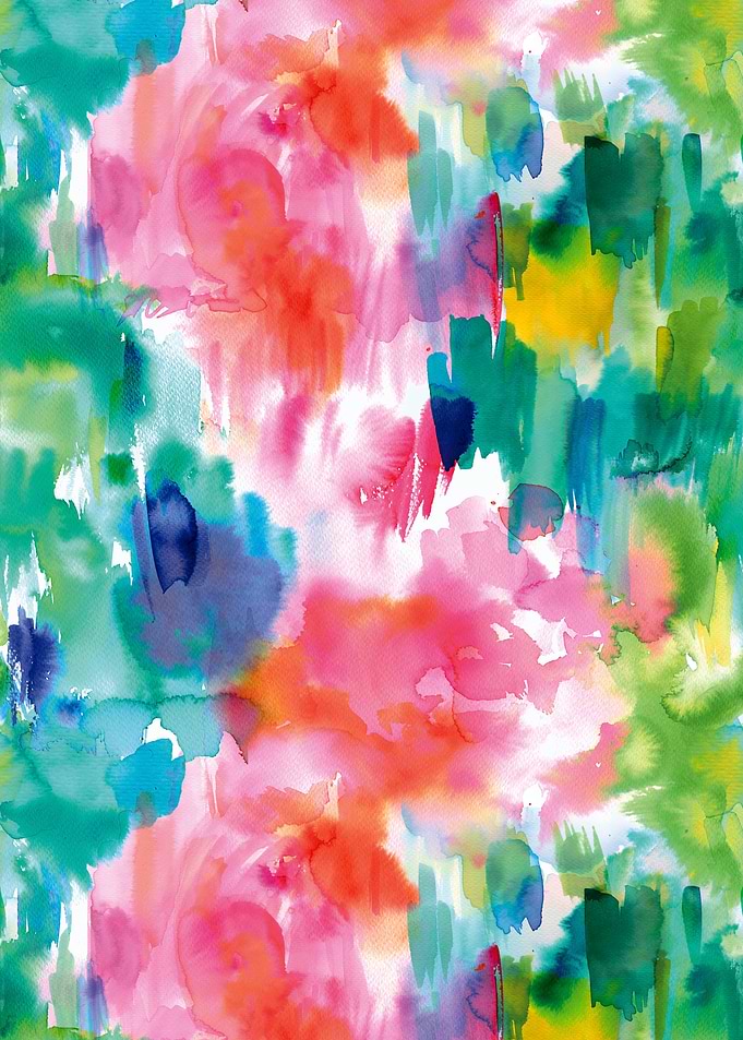 Abstract Watercolor Love