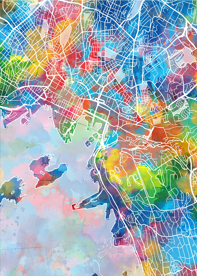 oslo city map color