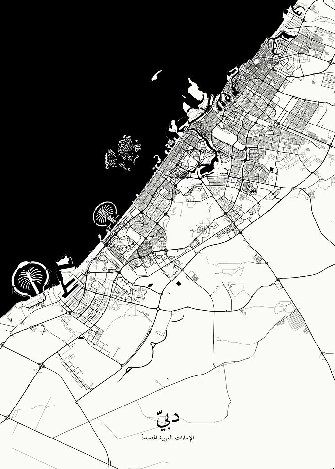 Dubayy map white