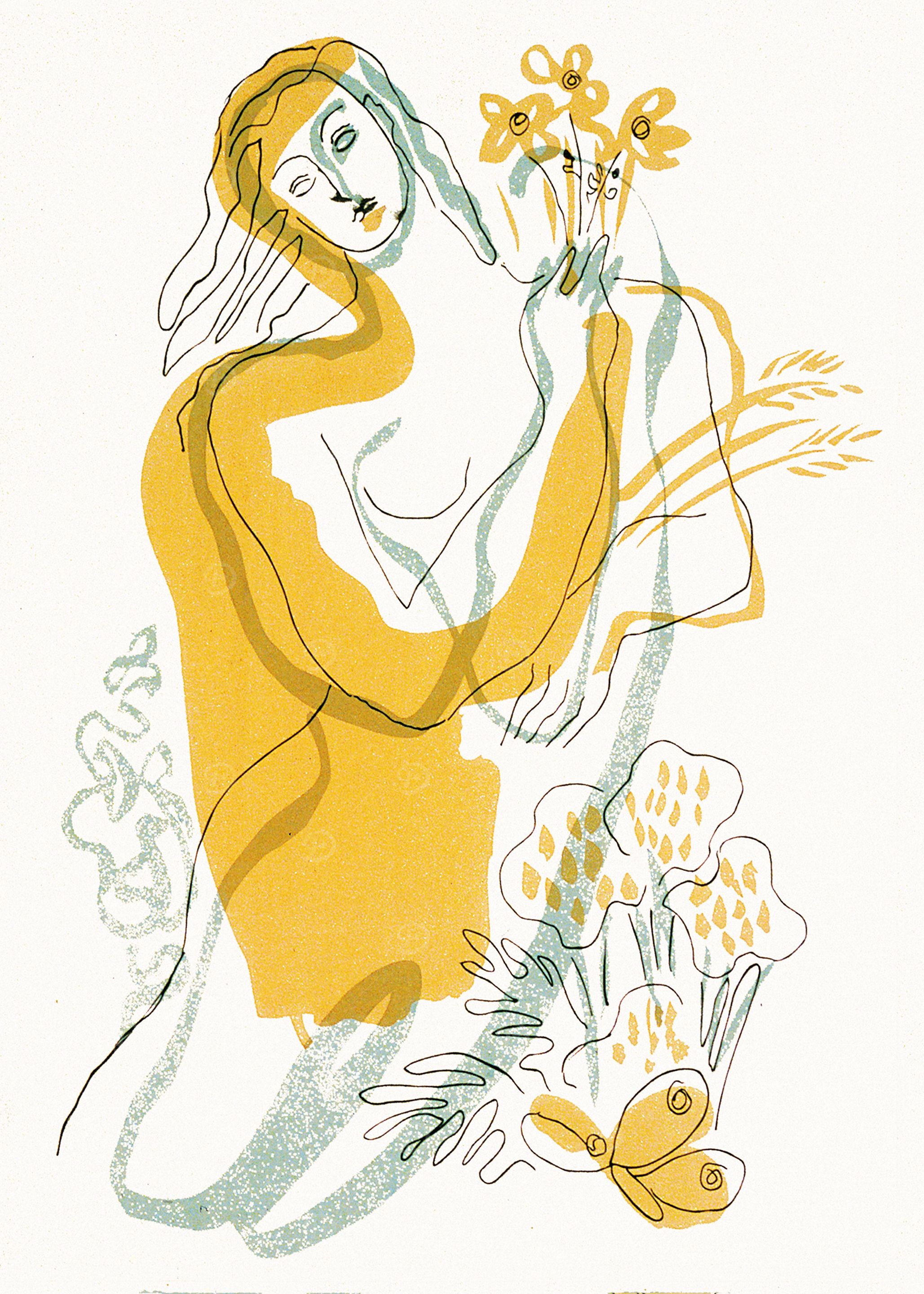 Woman with Flowers