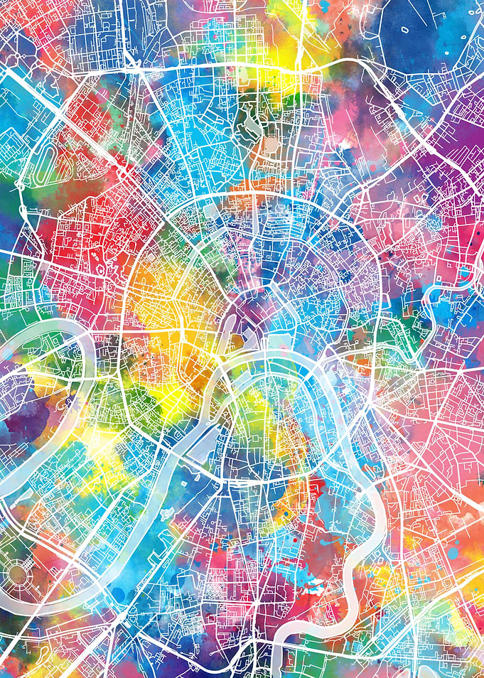 moscow city map color