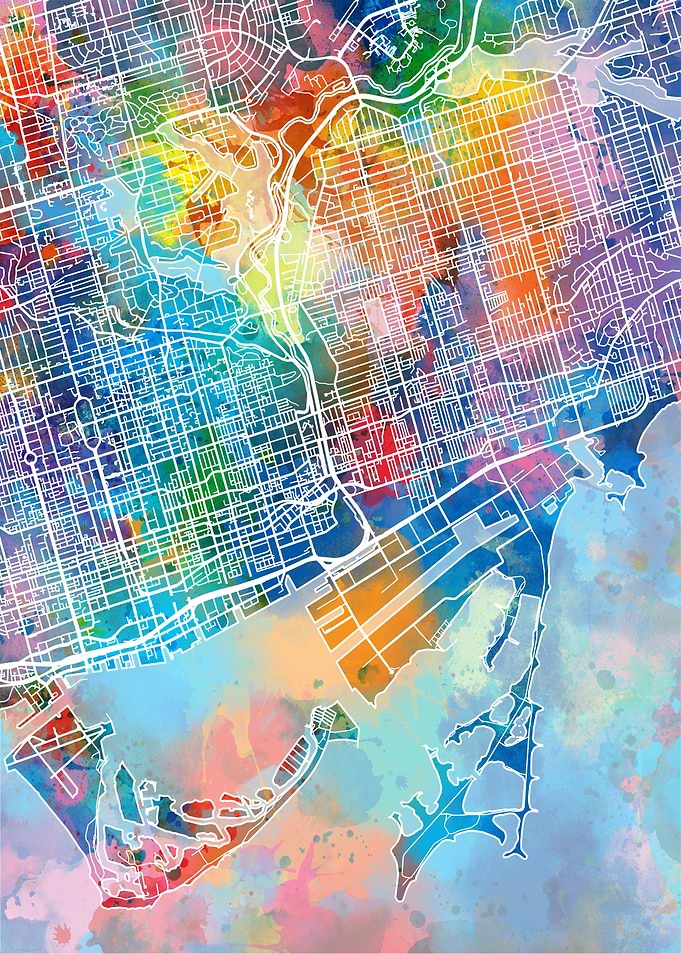 toronto city map color