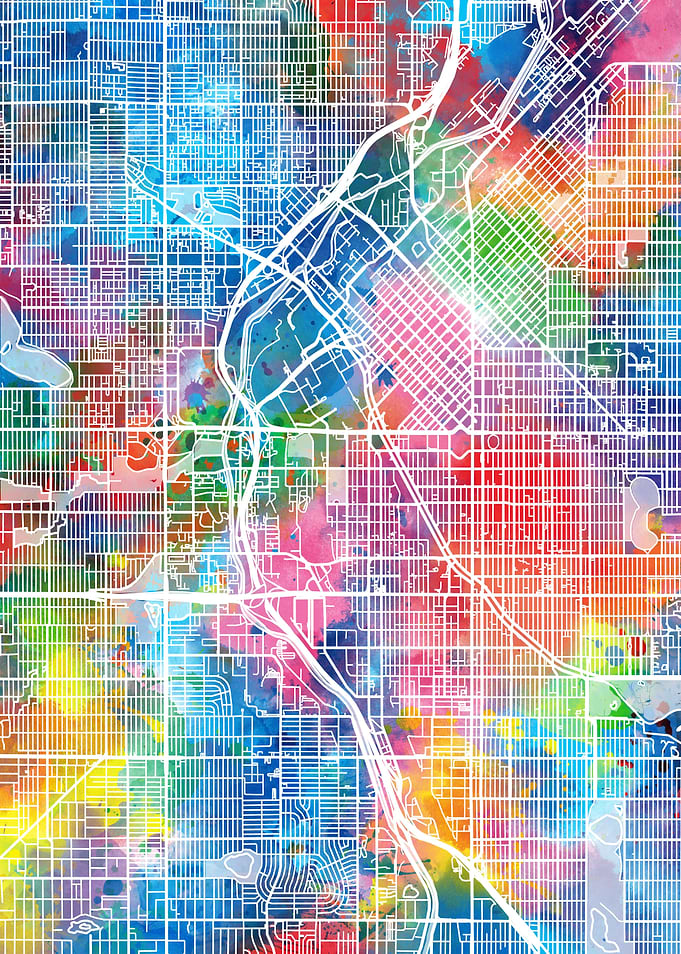 denver city map color