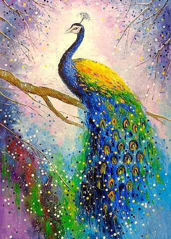 Magnificent peacock