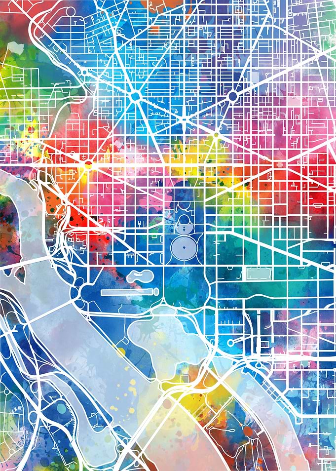 washington dc city map