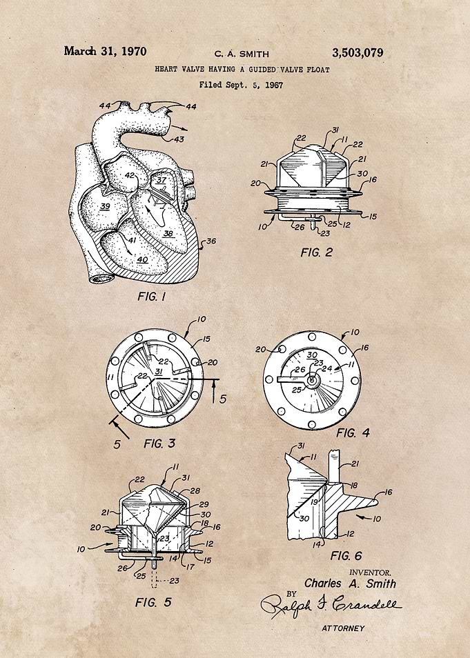patent Smith Heart valve h