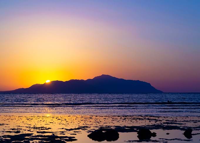 Beautiful colorful sunset