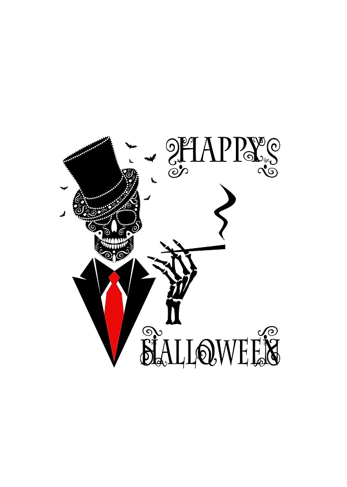 Happy Halloween skull