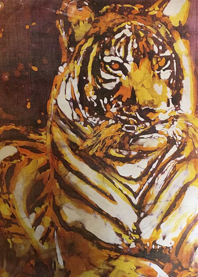 wild tiger battik