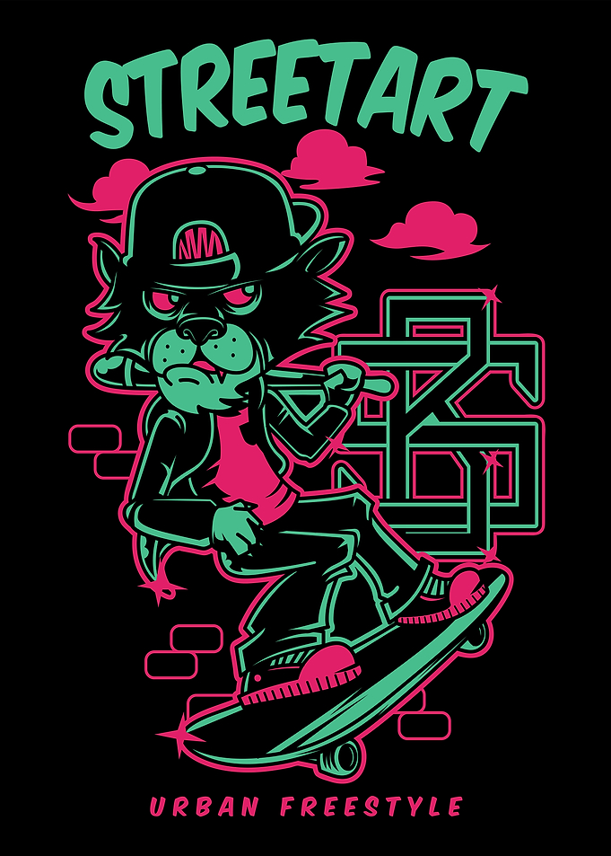 Streetart Skater