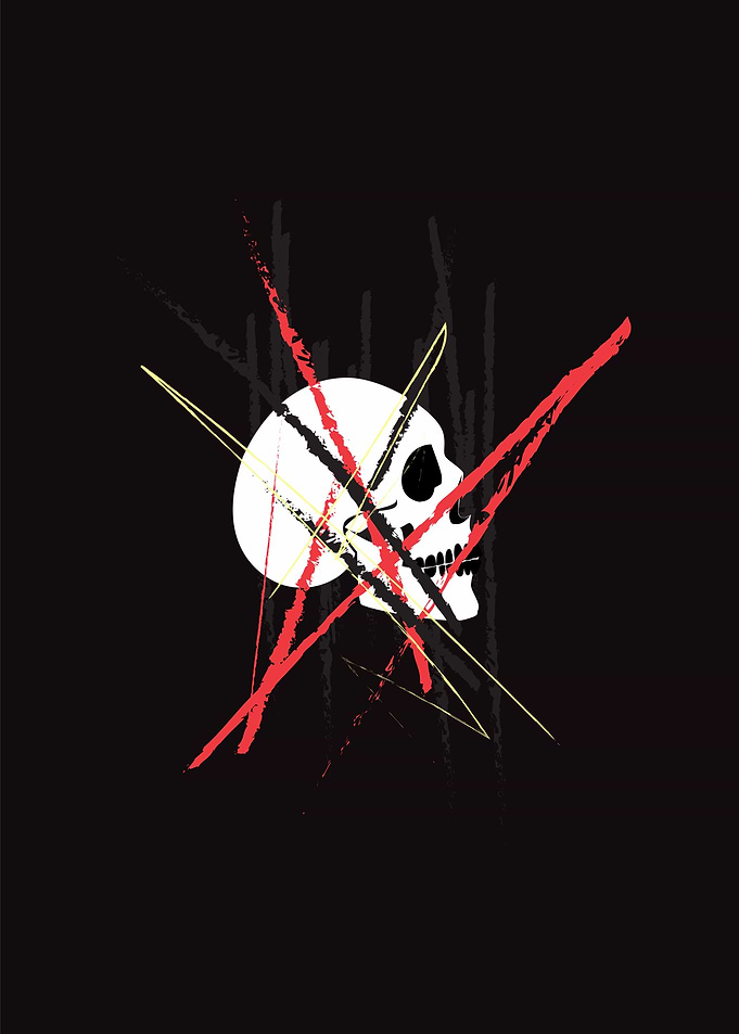 Artistic skull background