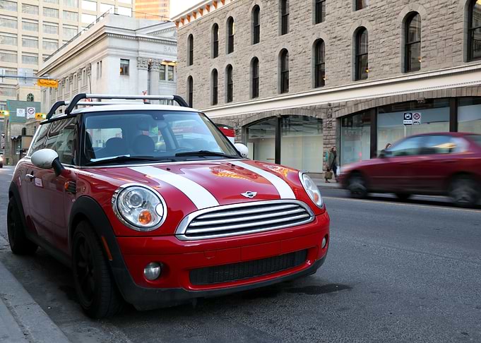 Red Mini Cooper