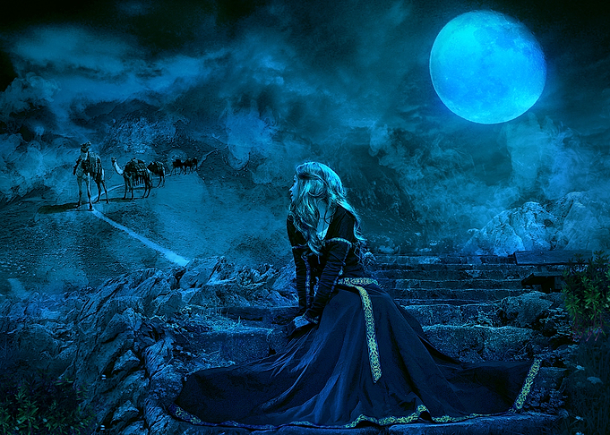 The moon night