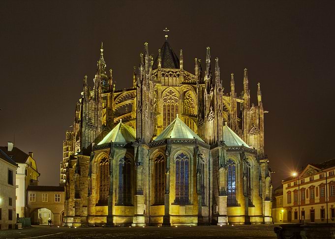 Prague Cathedral by Night