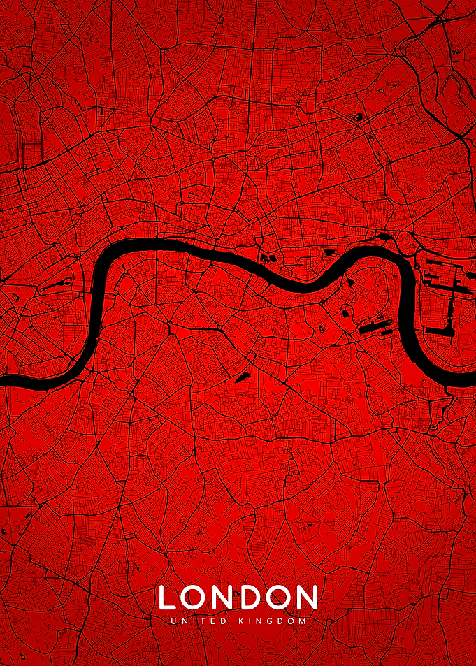 London map (close-up)
