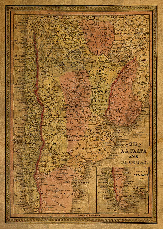 Argentina Map of 1853