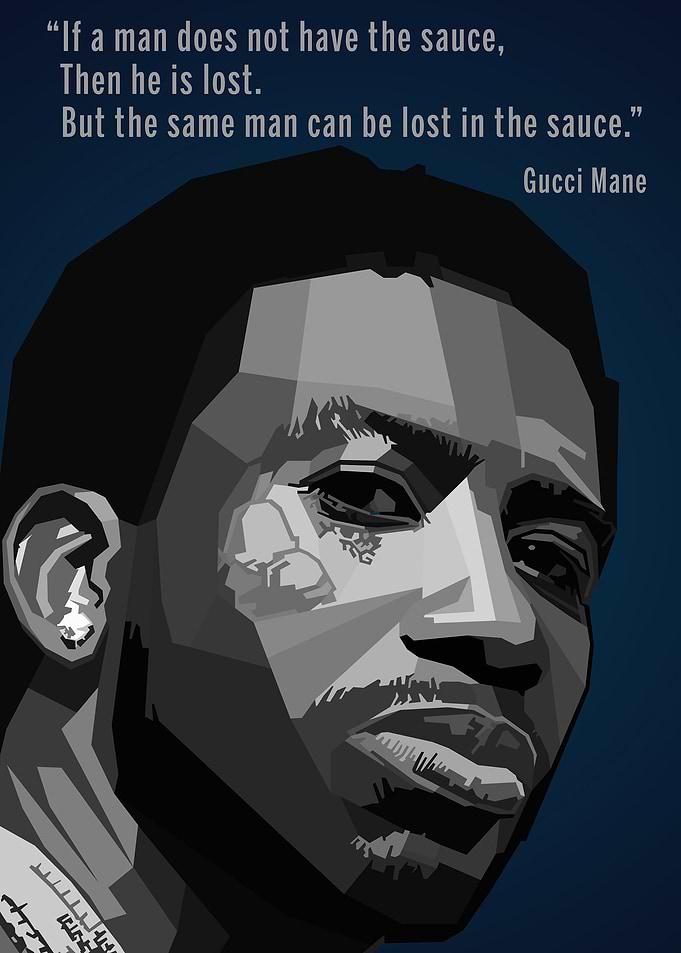 Gucci Mane WPAP Pop Art