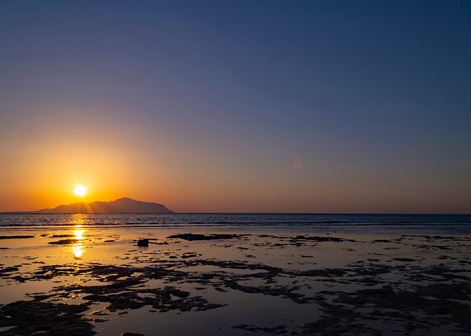 Wonderful sunset over Tira