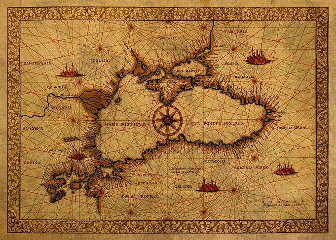 Map of Black Sea 1560