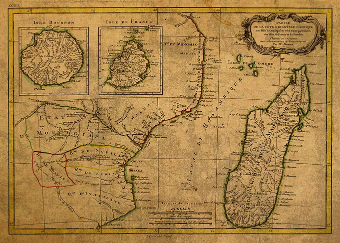1770 Map of East Africa