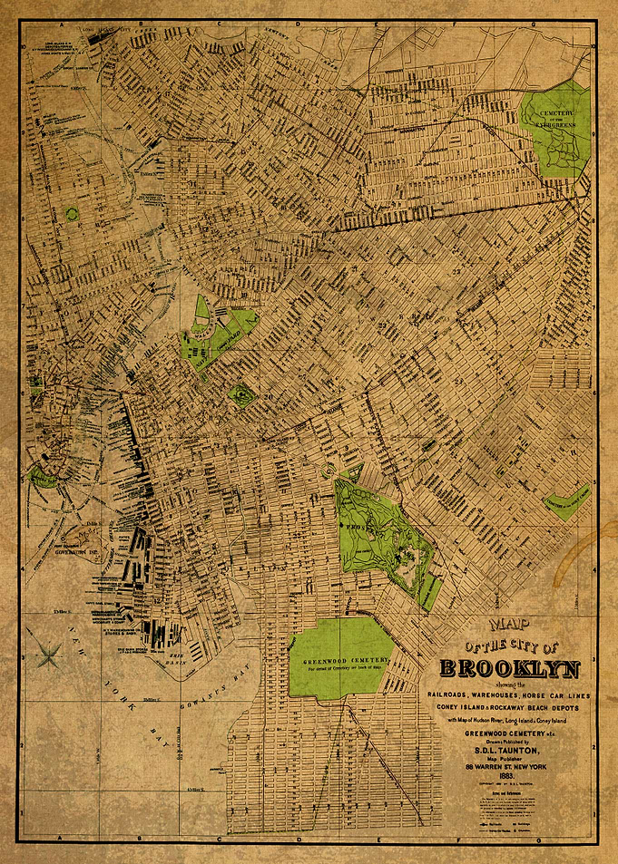 Map of Brooklyn 1883