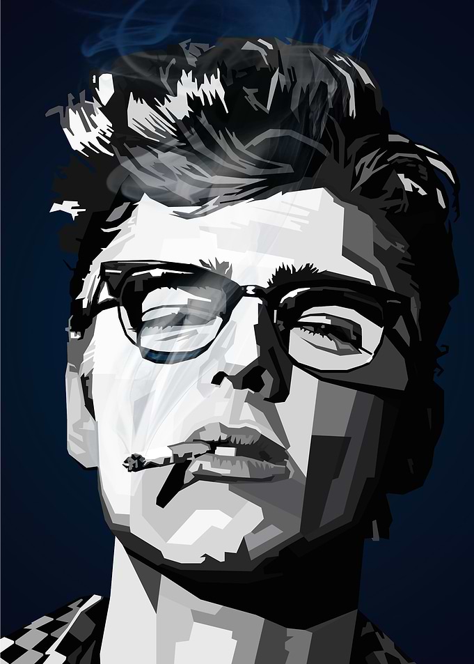 James Dean WPAP Pop Art