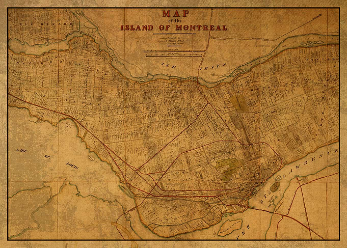 Map of Montreal 1901