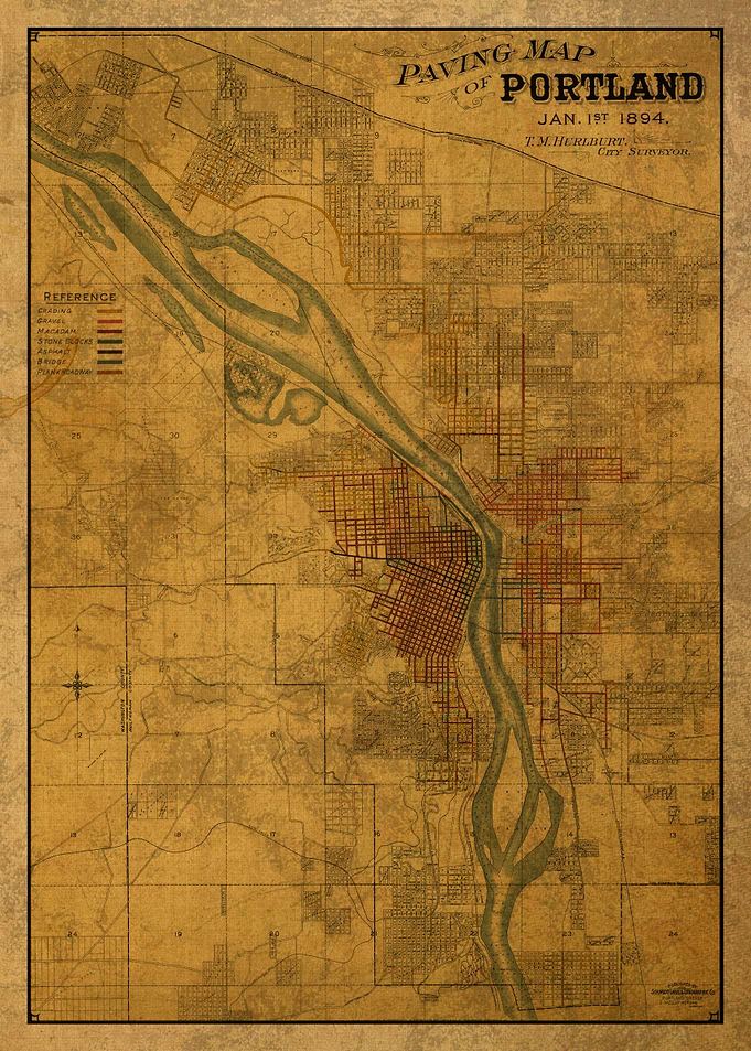Map of Portland 1894