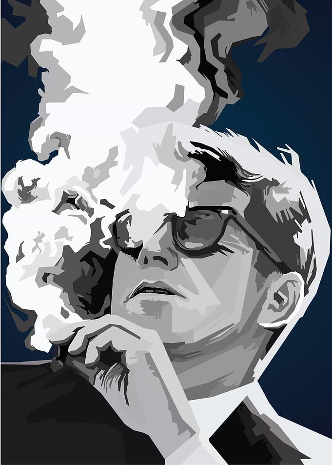 John F Kennedy WPAP PopArt