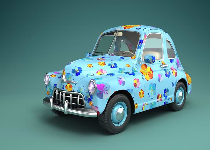 Cartoon car