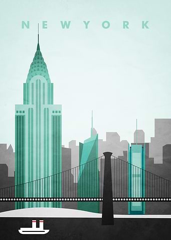 New York Travel Poster