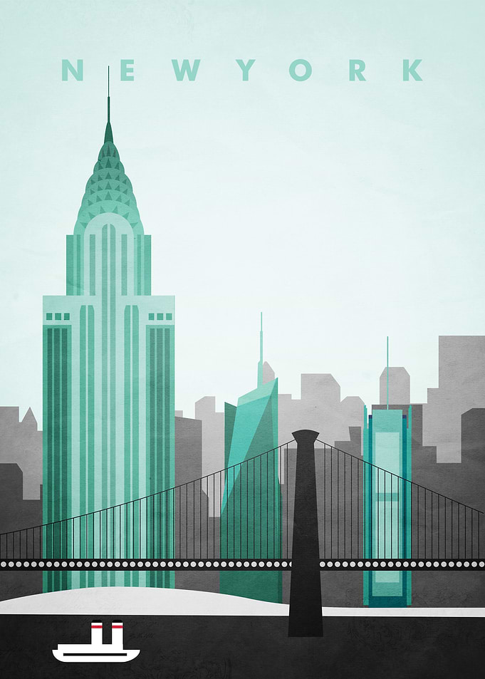 New York Travel Poster