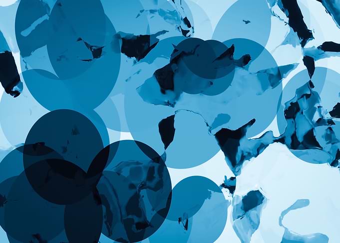 blue circle pattern