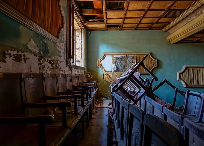 Abandoned cinema