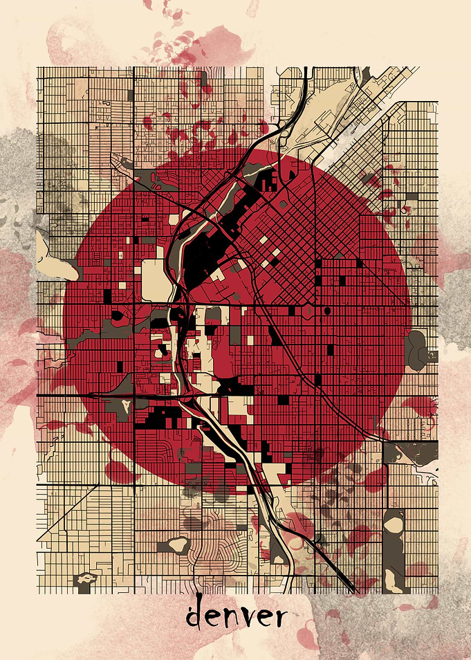 denver map japanese