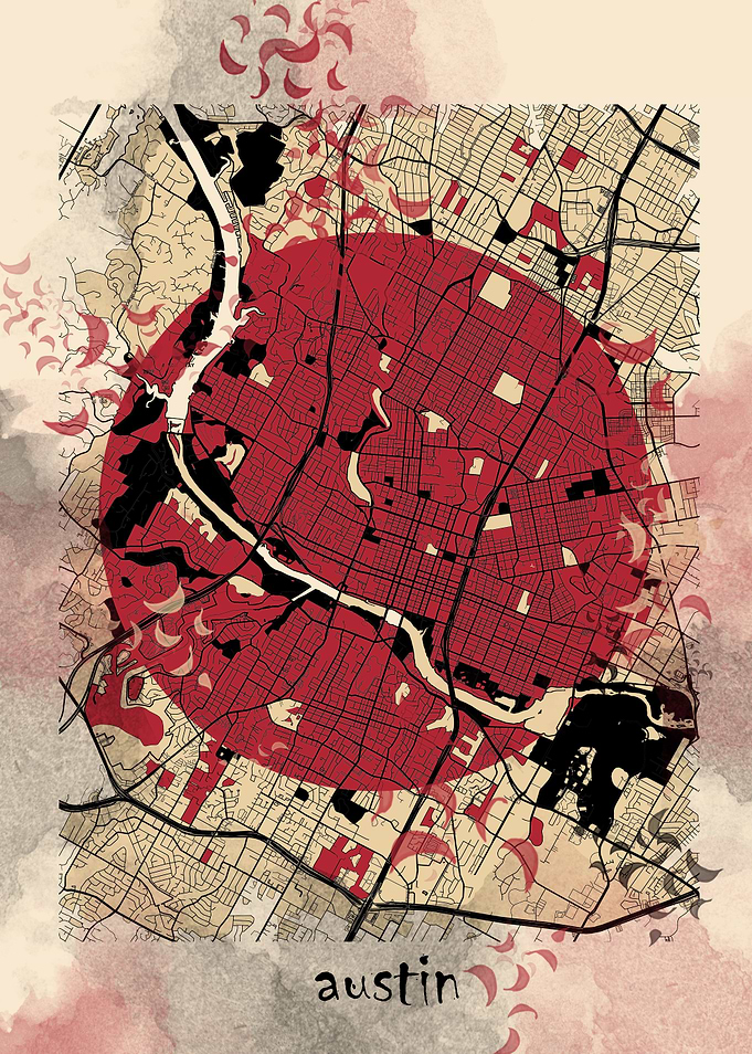 austin map japanese
