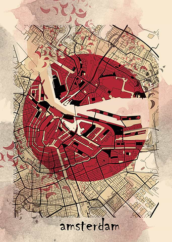 amsterdam map japanese