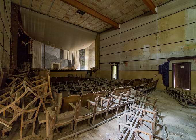 Abandoned cinema
