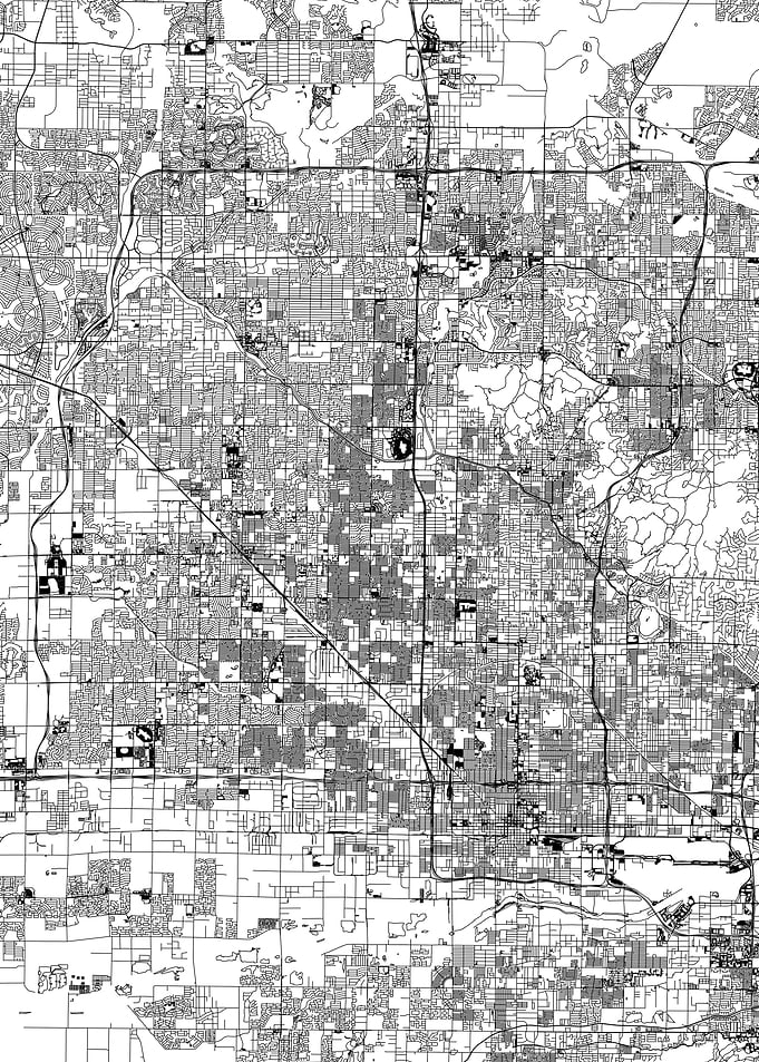 Phoenix White Map
