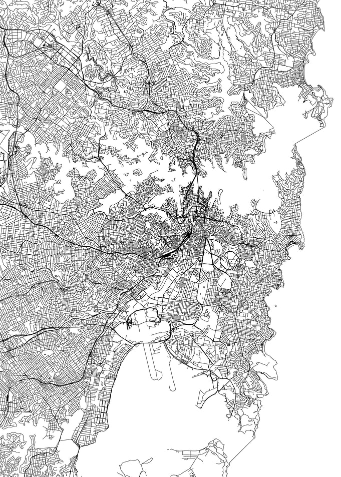 Sydney White Map