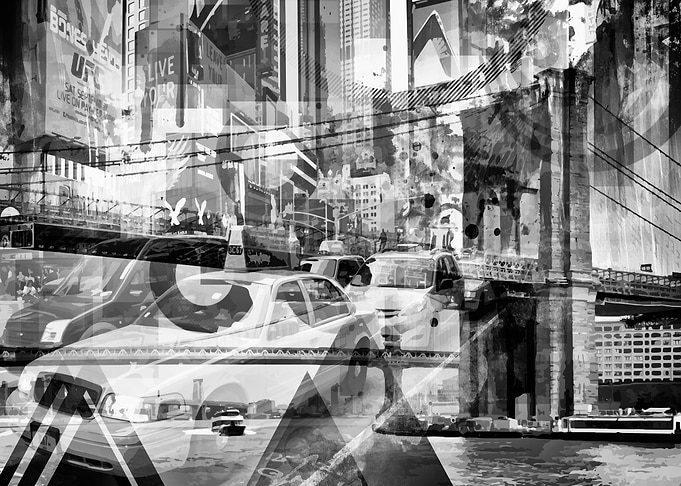 Monochrome Art NYC Collage