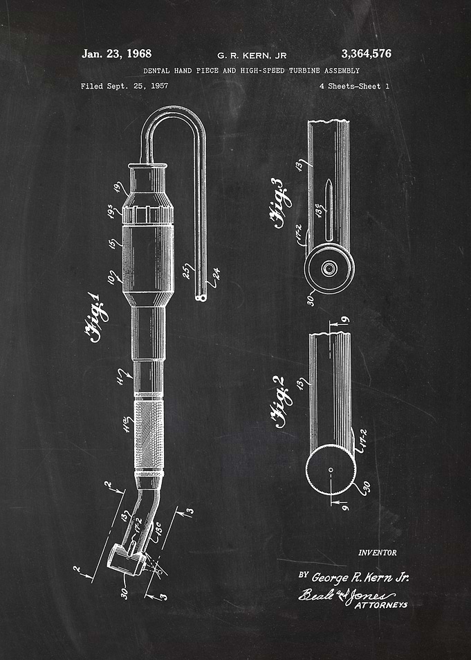 1957 Dental Hand Piece and