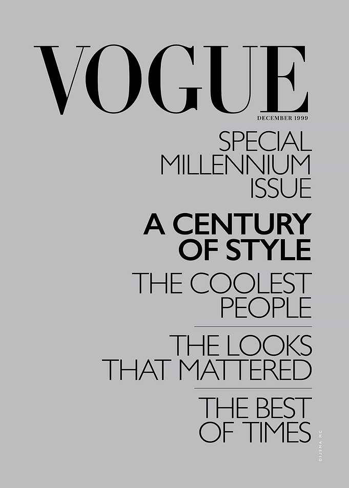 No004 VOGUE Cover DEC 1999