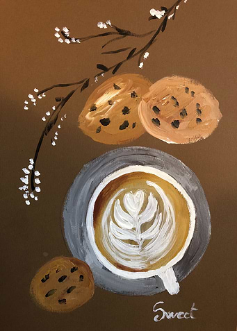Biscuits and latte